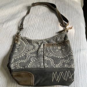 Super cute Boho bag with adjustable strap to use as shoulder or crossbody!